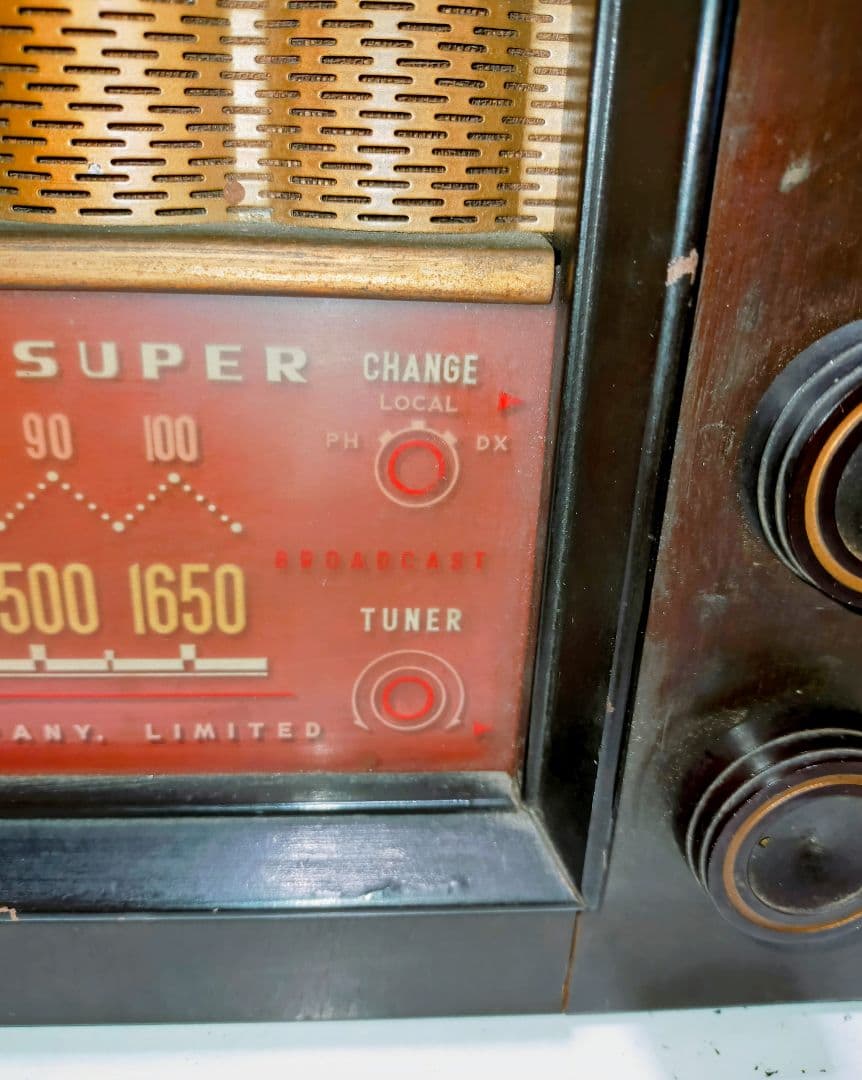 希少 ナショナル 真空管ラジオMAGNA SUPER BX-210 昭和レトロ