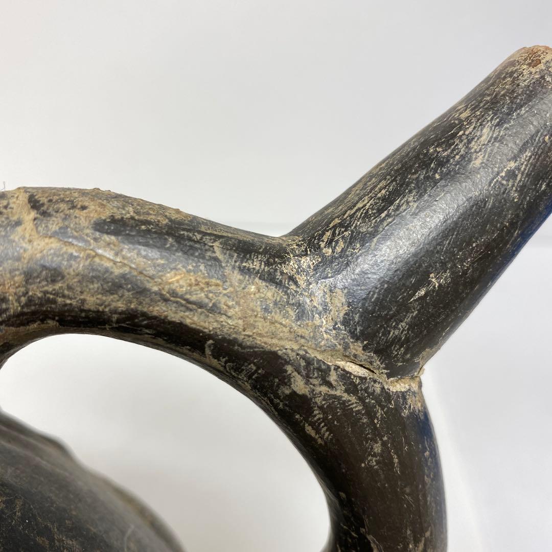 専用　紀元前　古代　インカ花入　高さ約18.2㎝　タサオ　東さ8-0107☆2F