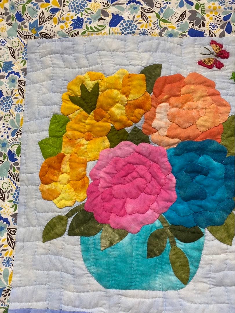 ハワイアンキルト　花柄