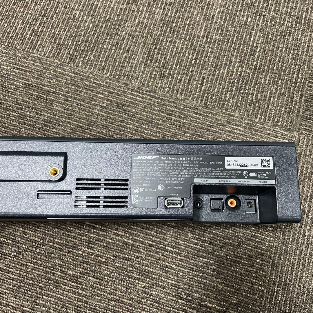 Bose Solo Soundbar Series II サウンドバー