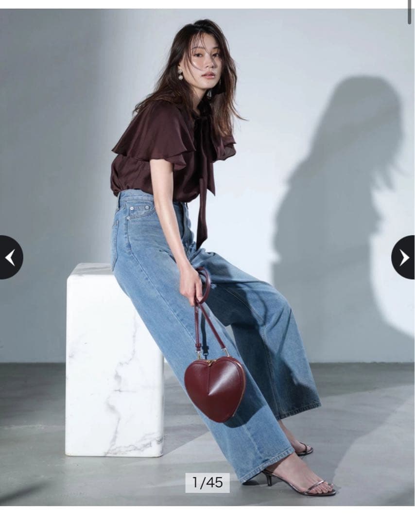 ［たにちゃん］アルページュストーリー ワイドデニムパンツ