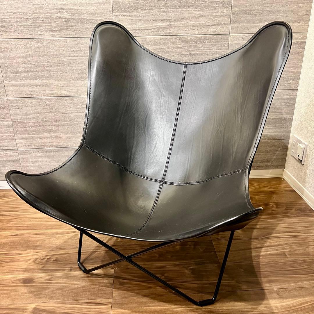 CUERO BKF バタフライチェア マリポサ ブラック