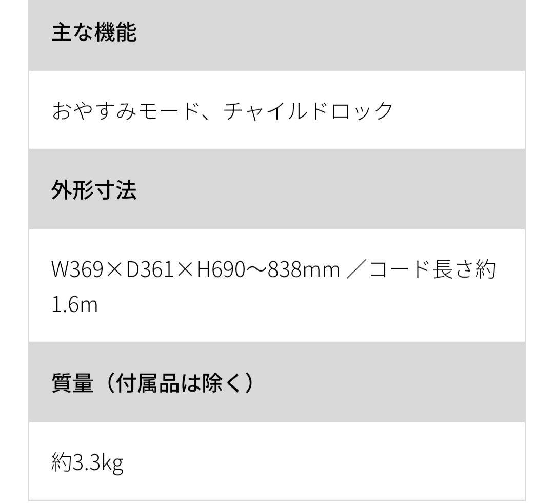 新品！シャープ SHARP PJ-T3AS-W ホワイト 扇風機