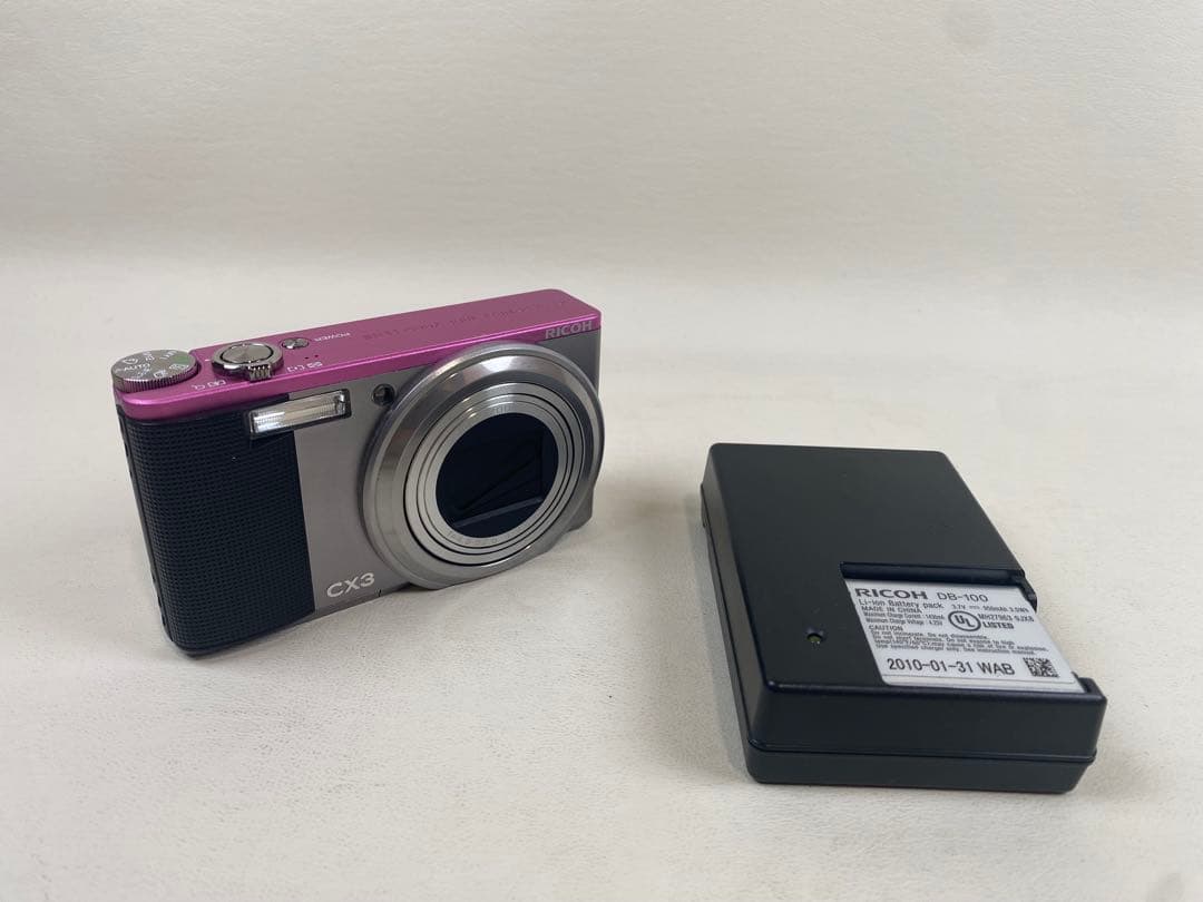 RICOH デジタルカメラ　CX3 ピンクシルバー　ツートンカラー　美品