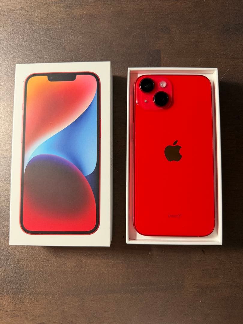 【極美品】iPhone 14 レッド
