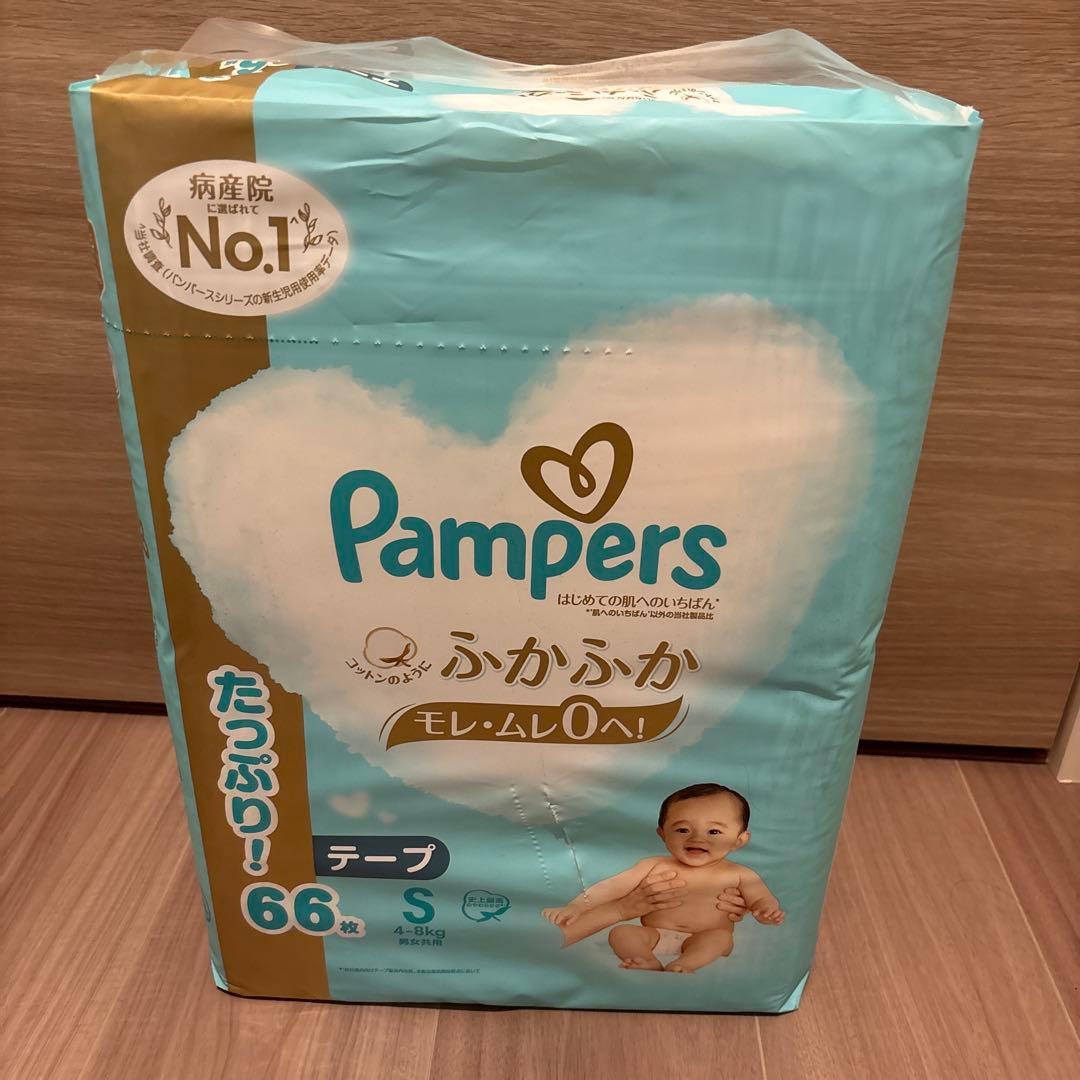 Pampers ふかふか Sサイズ 66枚入り テープタイプⅹ5