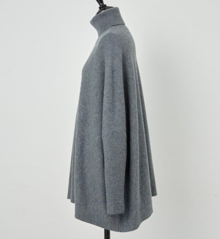 BEARDSLEY ビアズリー タートルビッグニット ショート 現行 グレー F