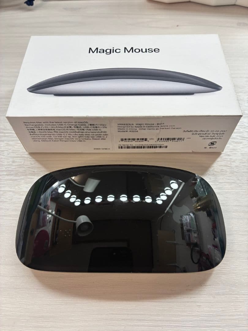 Apple Magic Mouse 4 A3204 ブラック USB-Cタイプ