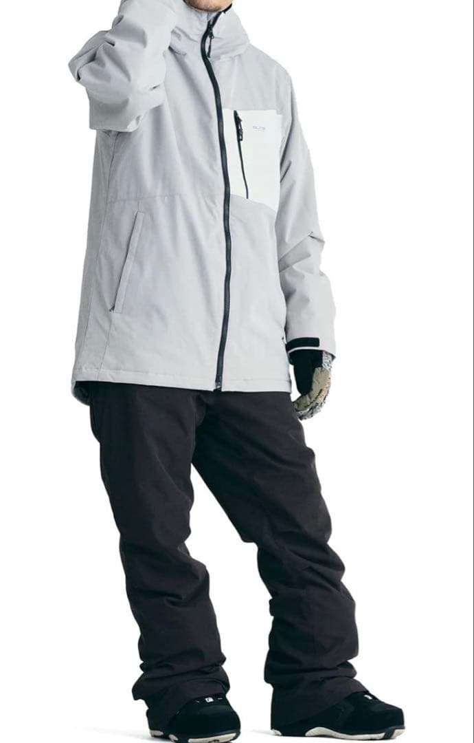 【Tara】スノーボードウェア M/L ブラック ホワイト上下セット