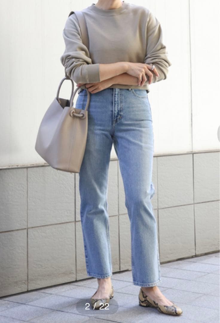 ドゥーズィエムクラス　2024SS スリム クロップドデニム　36 美品