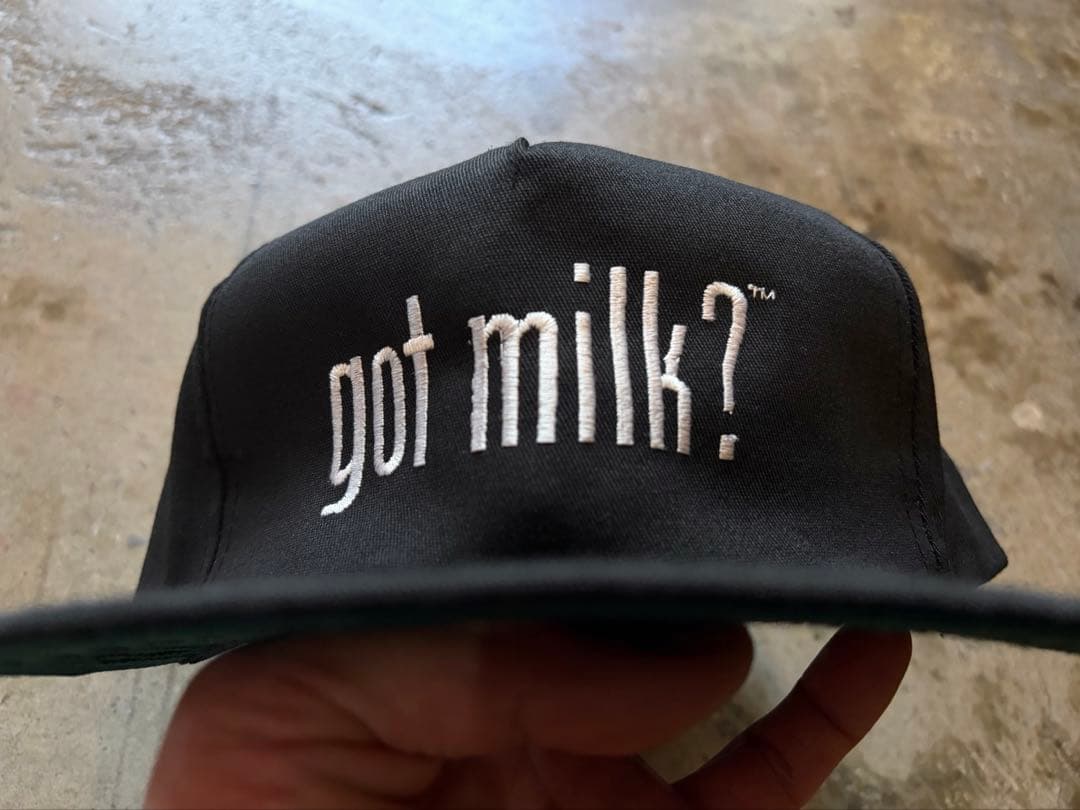 超激レアUSA製デッドストックヴィンテージgot milk?トラッカーキャップ