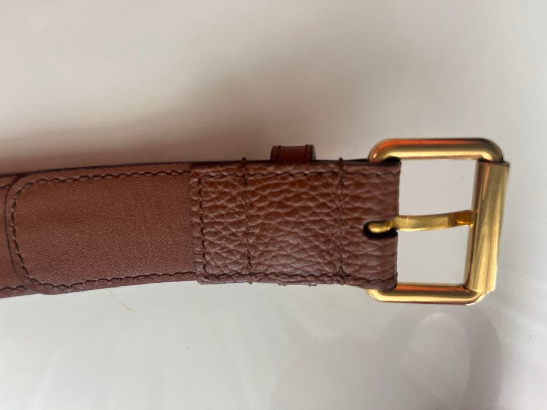 小物 takashiGUCCI Denim & Leather Belt