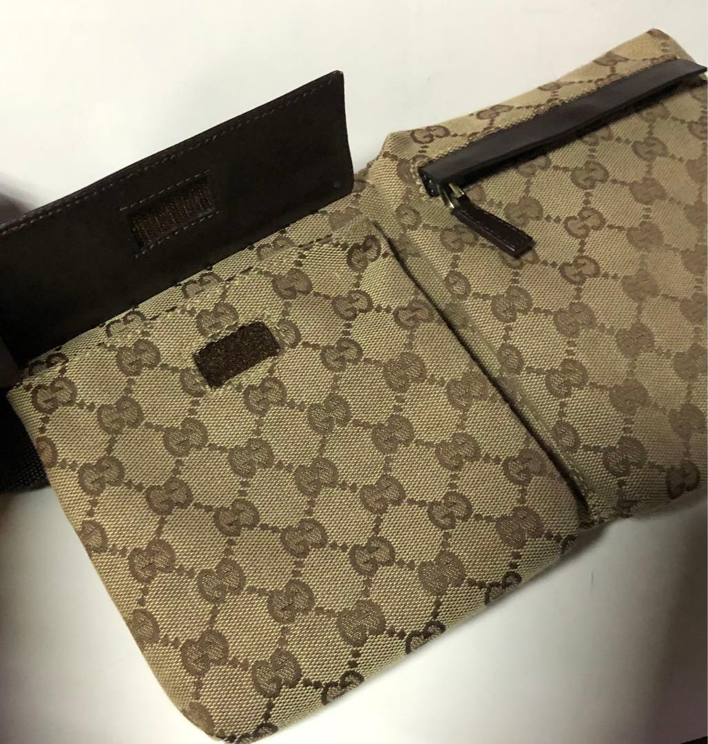 美品未使用GUCCI ☆GGシマレーザーパターン ☆ウエストポーチ