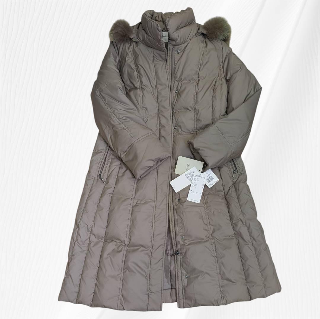 【未使用】Leilian レリアン ダウンジャケット ロング丈 ファー付 １１号