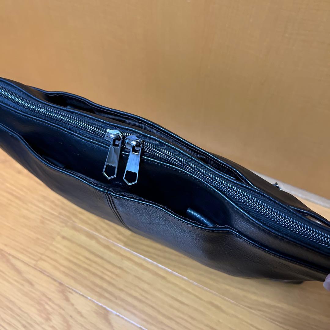 メンズビギ　フェイクレザー3WAYバッグ　ブリーフケース