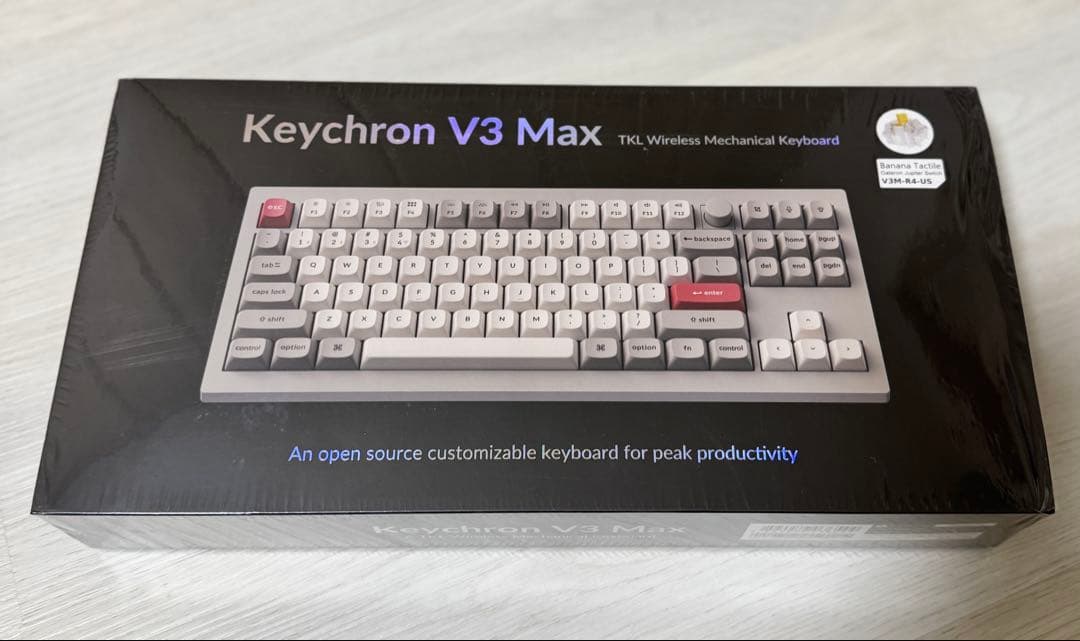 Keychron V3 Max Retro US配列 バナナ軸