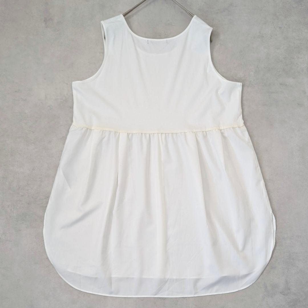 未使用★23区 サイズ46 レイヤードコンビニット 洗える 大きい