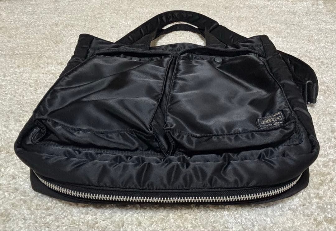 PORTER TANKER 2WAYトートバッグ★ブラック