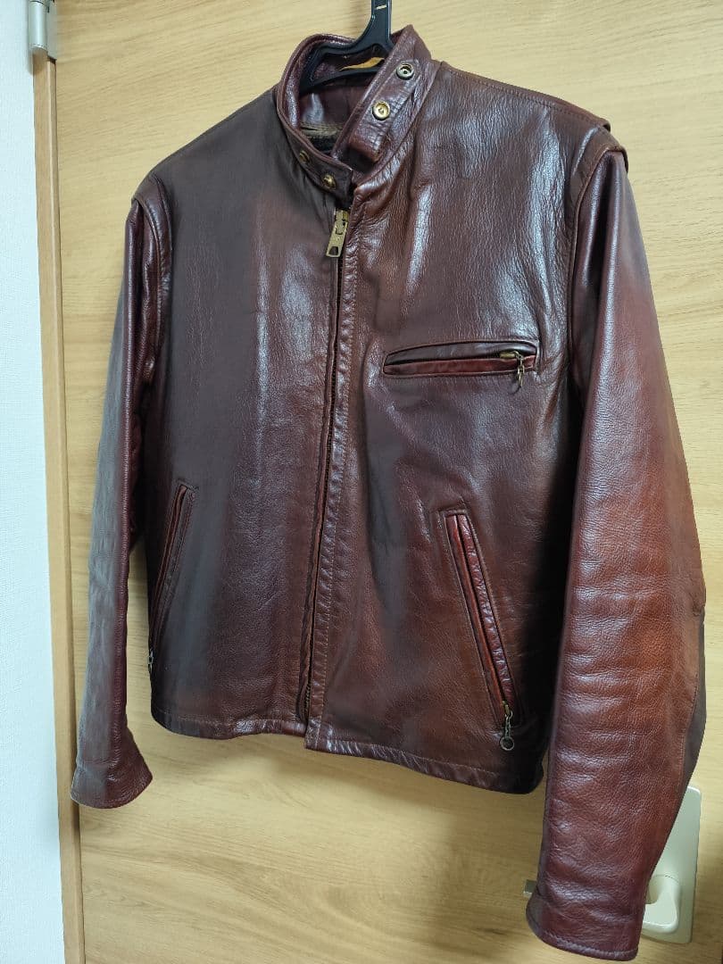 こ*ん様 ショット 38 M L 641 シングルライダース レザージャケット