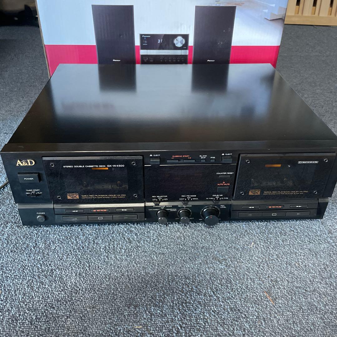 A&D デュアルカセットデッキ GX-W4500 ジャンク