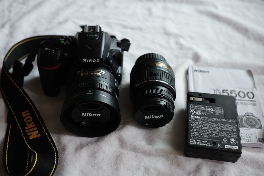 Nikon D5500デジタル一眼レフカメラ 本体とレンズ2本