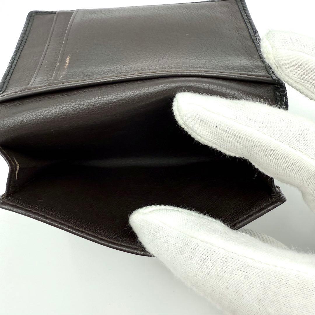 ロエベ カードケース フラグメントケース 名刺入れ　アナグラム レザー ブラック