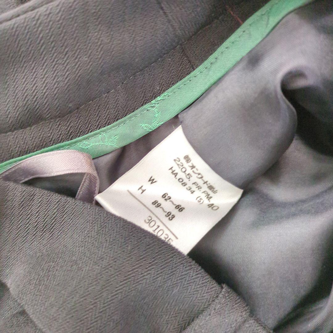 美品 ポールスミス セットアップ パンツ ブラック 裏地グリーン 40