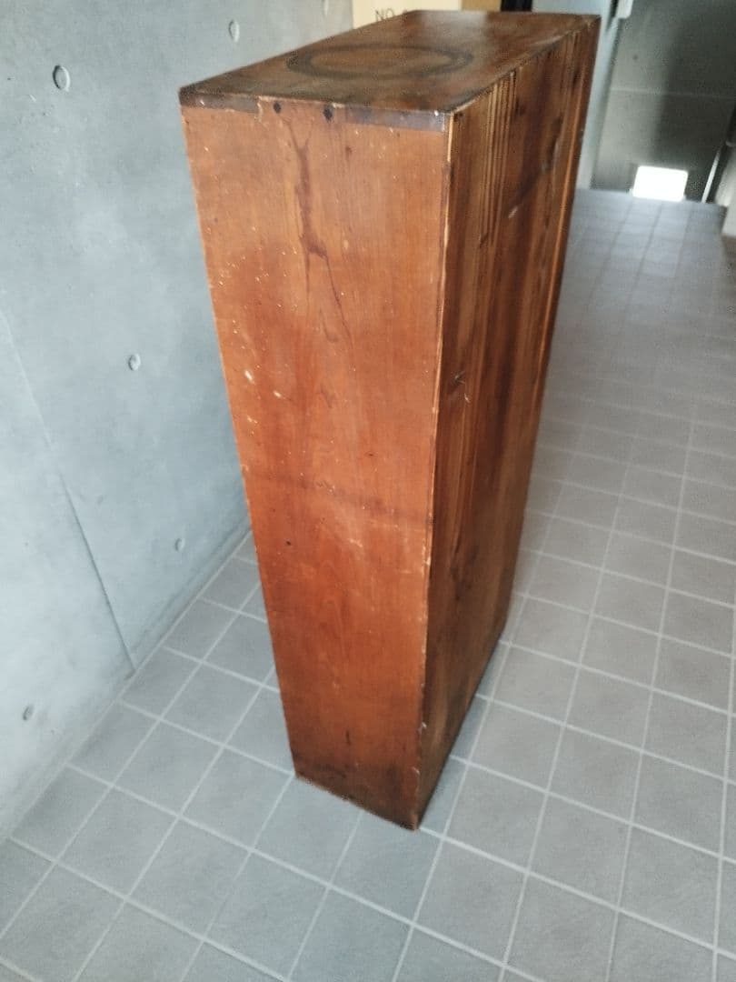 アンティーク　升目　棚　昭和　レトロ