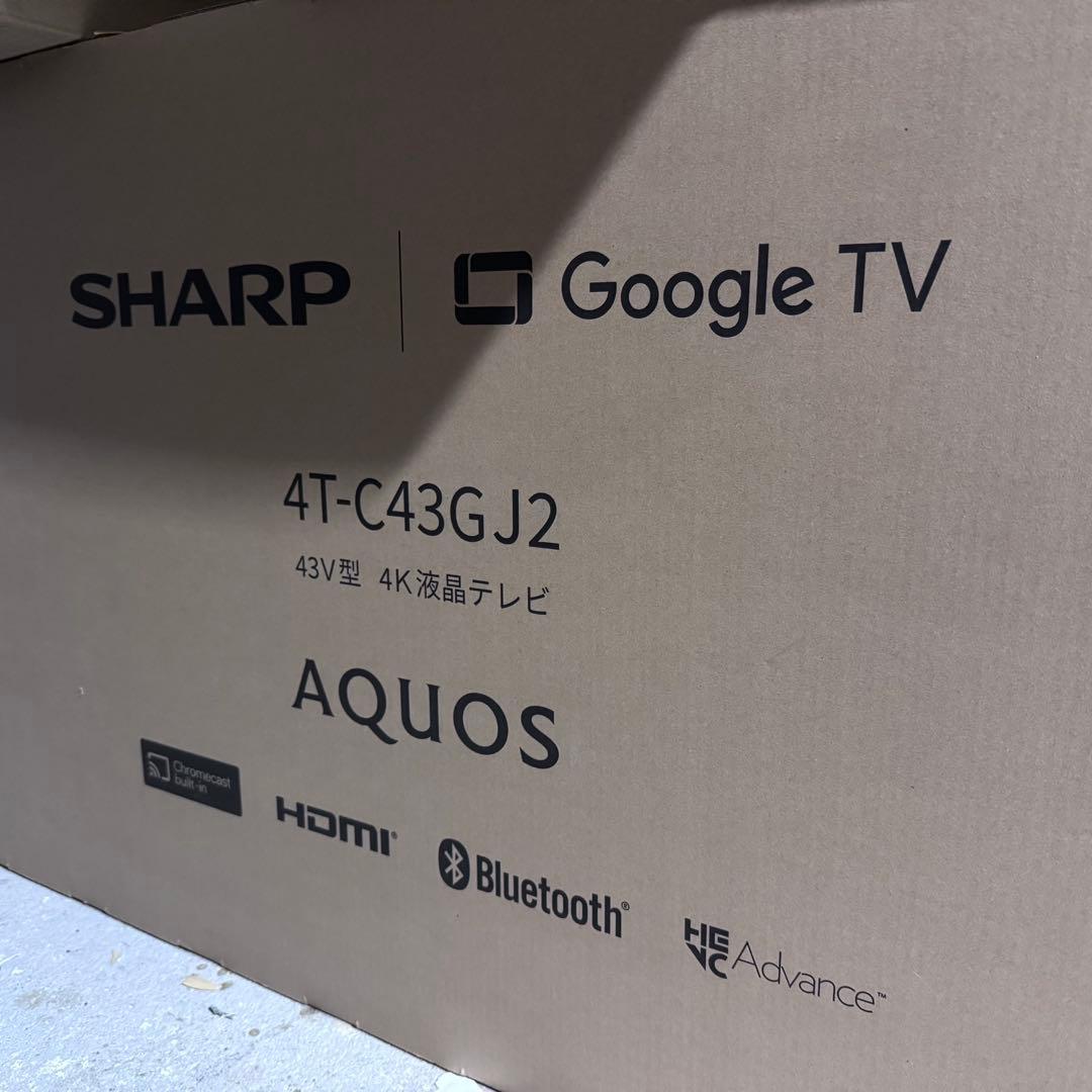 SHARP 4T-C43GJ2 43V型 4K液晶テレビ