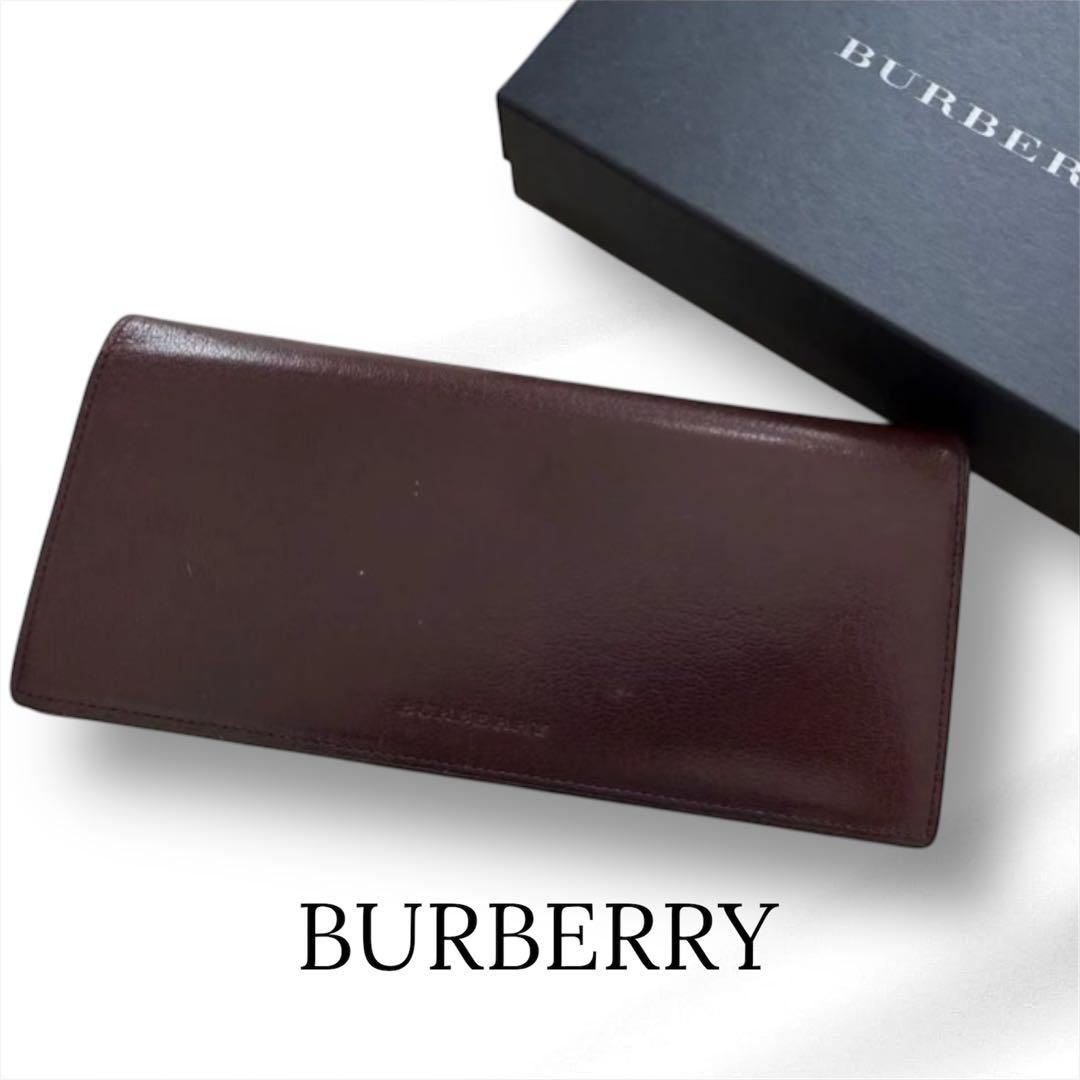 正規品 美品 BURBERRY バーバリー 長財布 二つ折り財布 付属品 箱付き
