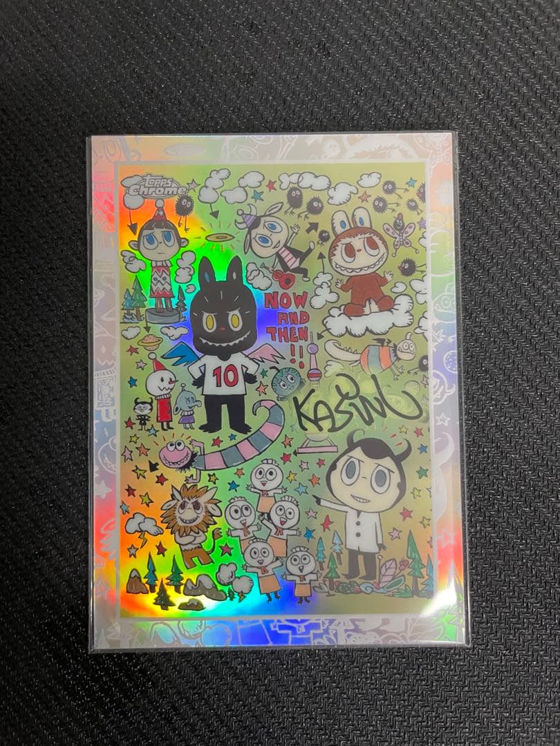 topps Labubu chrome TM01 プリントサイン　ラブブ