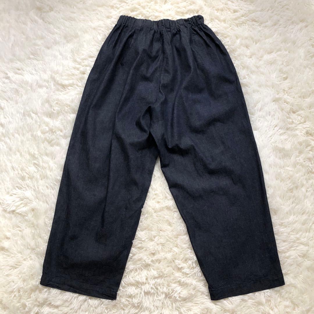 ミズイロインド mizuiroind ワイドイージーパンツ　デニム