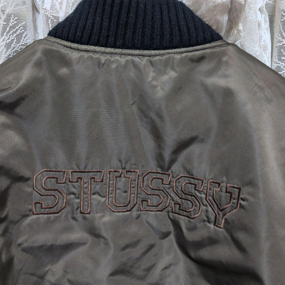ビンテージ90年代USA製OLDステューシー紺タグバックロゴJKT