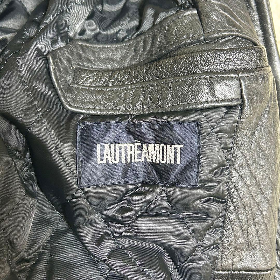 希少✨ ロートレアモン ムートンコート ボア 毛皮 ランチコート 本革 ブラック