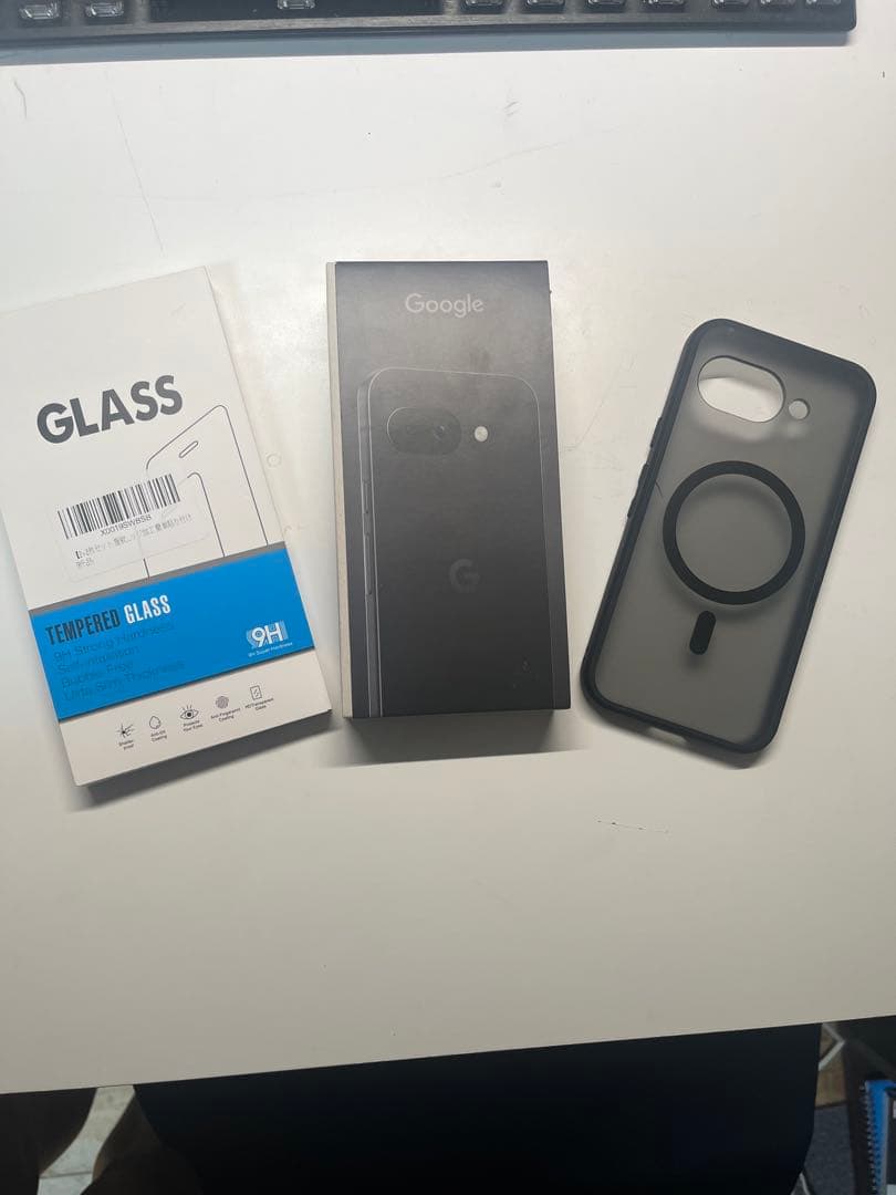 美品　Google Pixel 9a 128GB オブシディアン　ケースフィルム