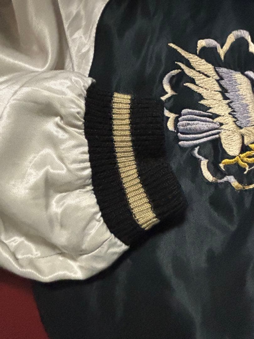 テーラー東洋　ブラック/ ネイビーブルー リバーシブル　スカジャン ヒノヤ別注