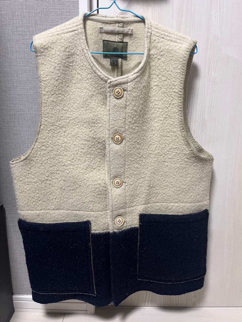 ナイジェルケーボン　ウールブランケット　ジャーキンベスト