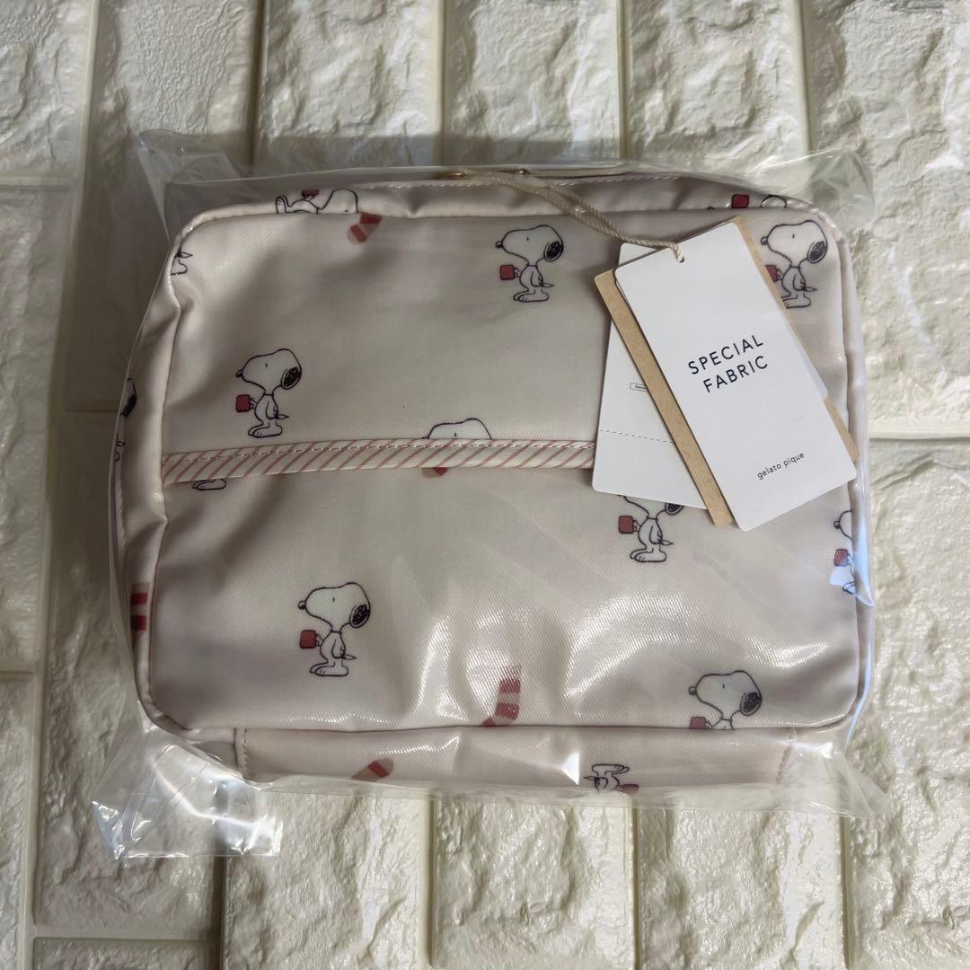 ジェラートピケ　ピーナッツ　スヌーピー ママバッグ　おむつポーチ　セット