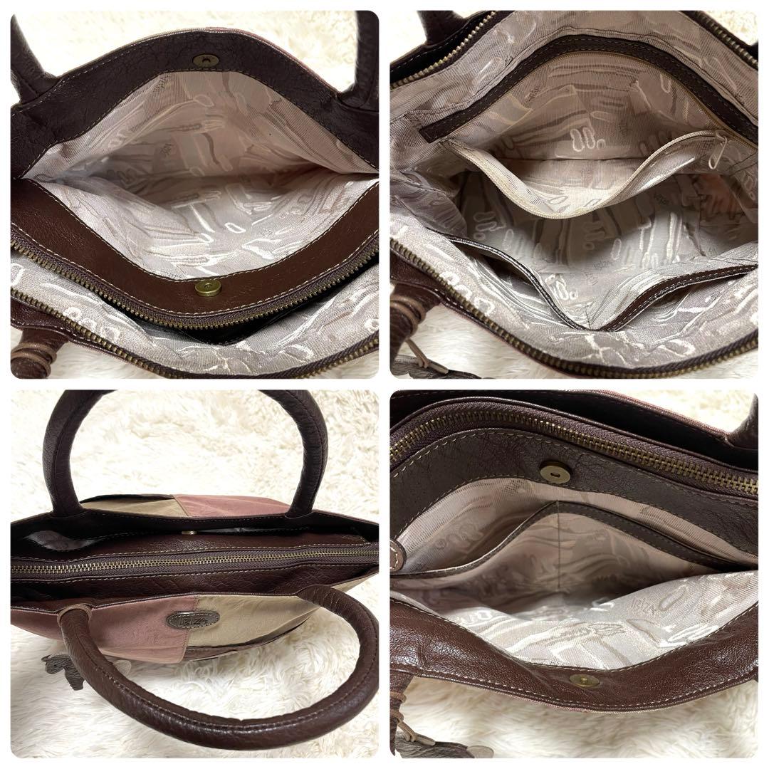 未使用級✨IBIZA イビサ ハンド　トートバッグ ナイロン ピンク チャーム付