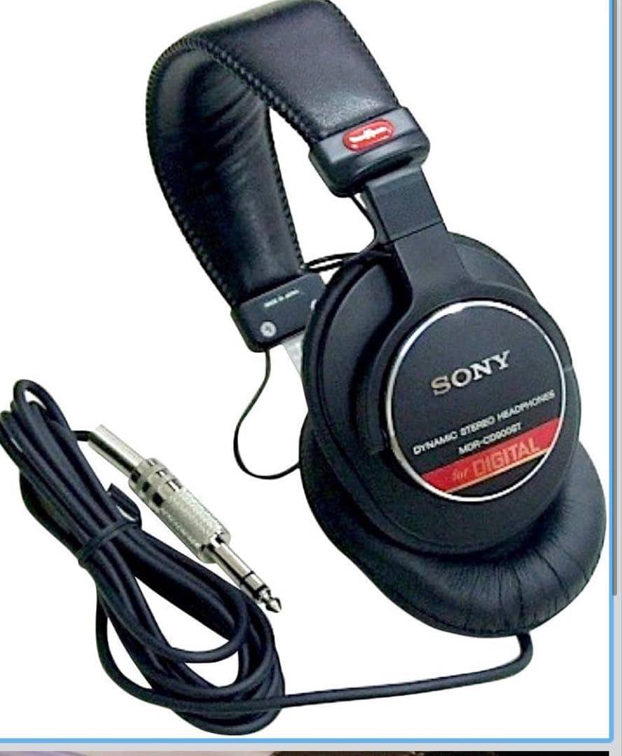 SONY 有線 密閉型スタジオモニターヘッドホン 黒 MDR-CD900ST