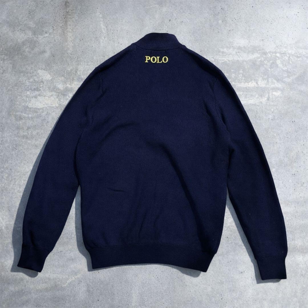 POLO RALPH LAUREN ジップアップニット　ビッグポニー　刺繍
