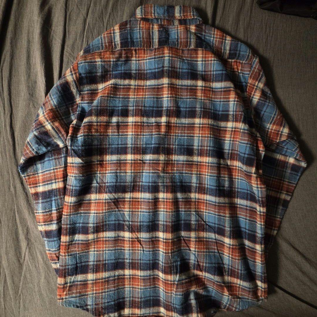 80s USA製 FIVE BROTHER ネルシャツ サイズM