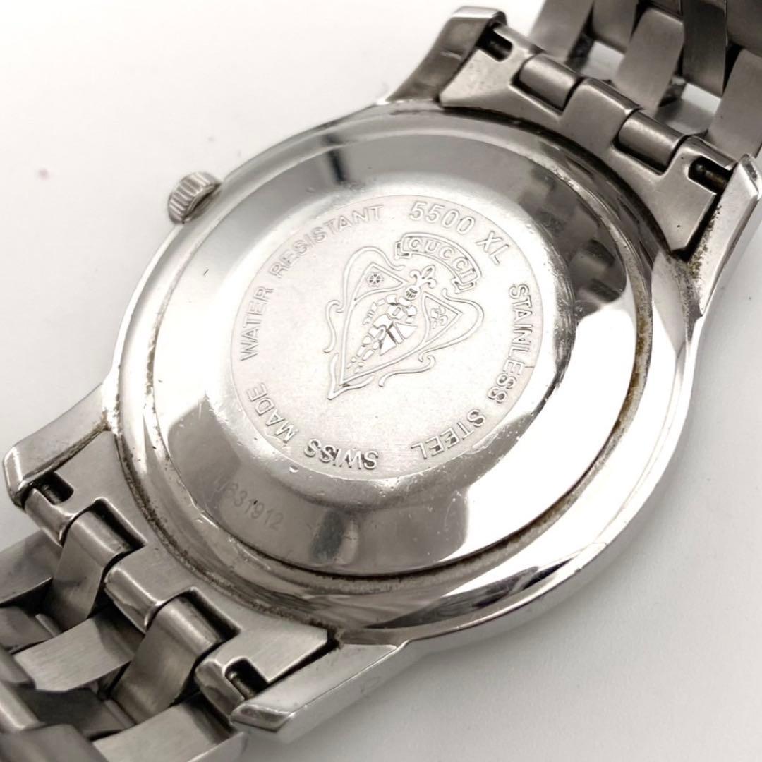 美品/稼動品● GUCCI グッチ 腕時計 5500XL ダイヤ シルバー