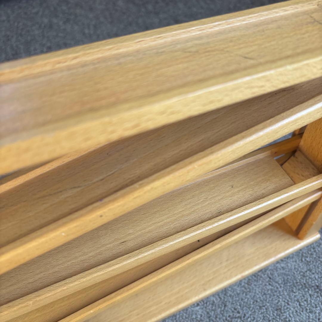 ドイツ製　ベック社木のおもちゃ　 Laufbahn 5つの車付き