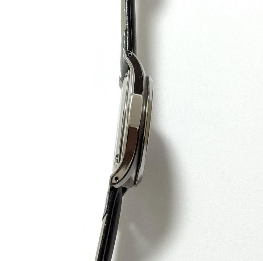 SEIKO チタン電波ソーラー 腕時計 黒 新品本革ベルト セイコー メンズ