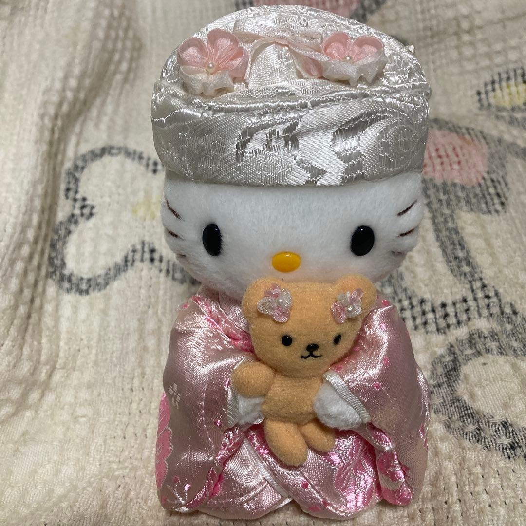 サンリオ　ハローキティ　ウチカケSセット 2002年　ウエディングドール