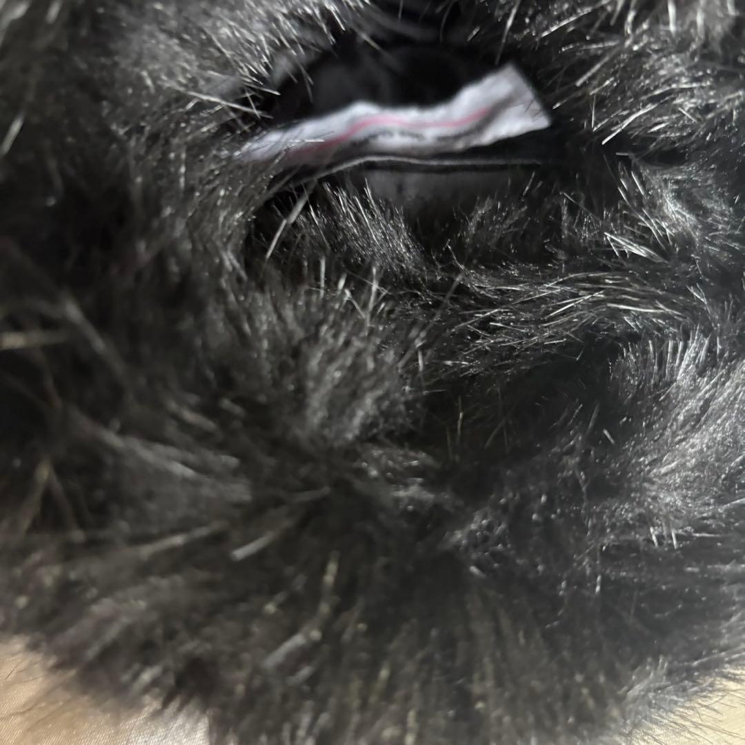 COMME des GARCONS GIRL ブラック　 ファー 　ハンドバッグ