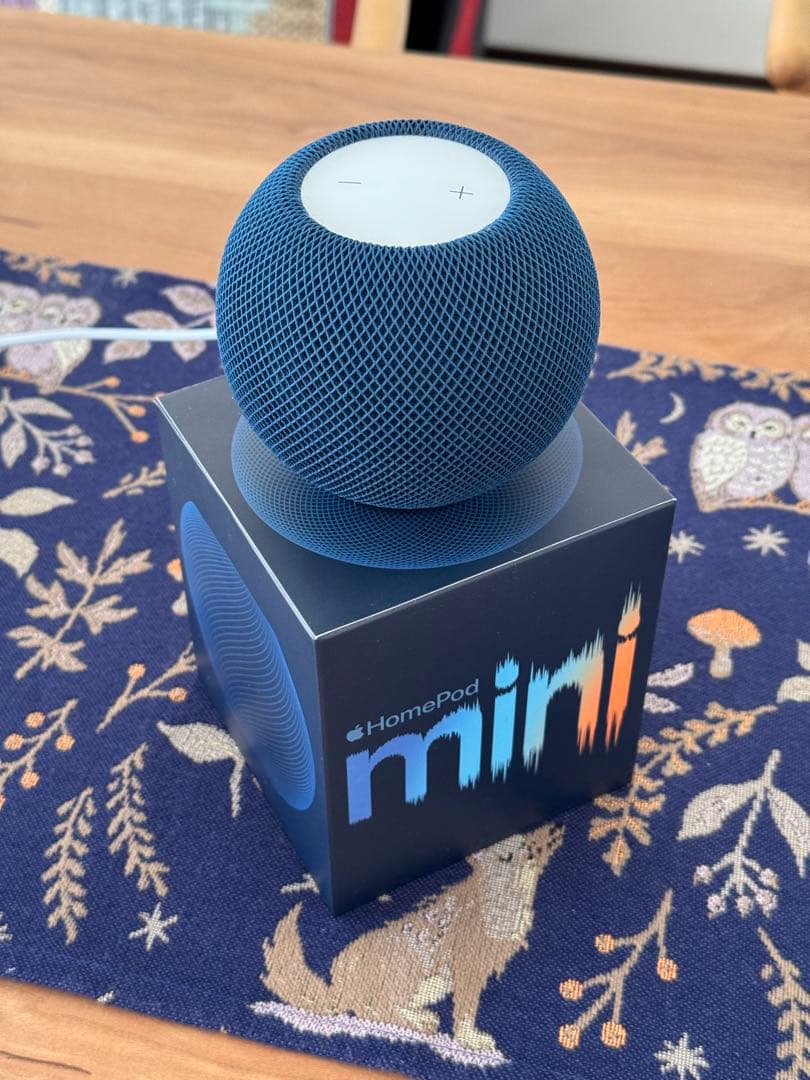 【美品】Apple Pod mini ブルー 充電アダプタ付き