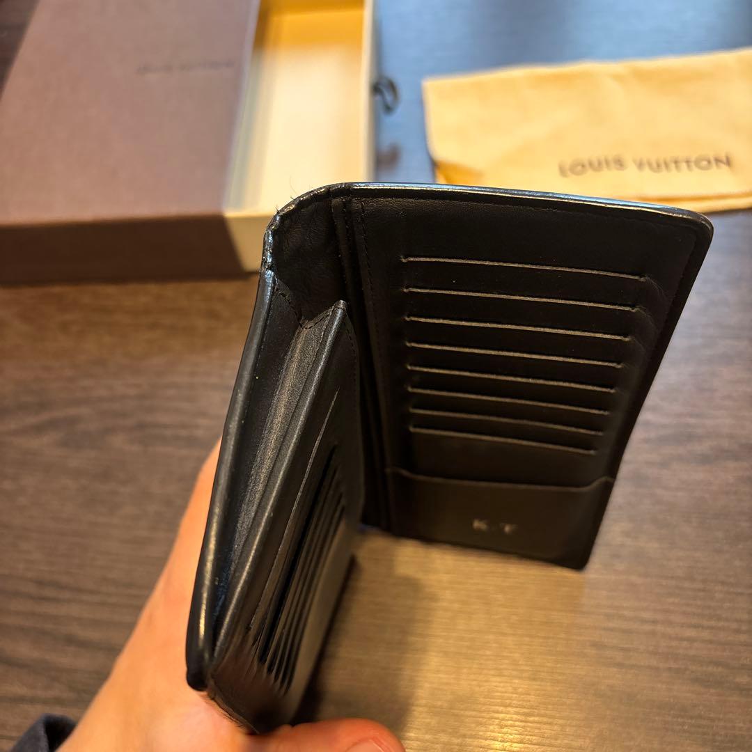 【箱、布袋付】ルイヴィトン メンズ 長財布 イニシャル入 ポルトフォイユ・ブラザ