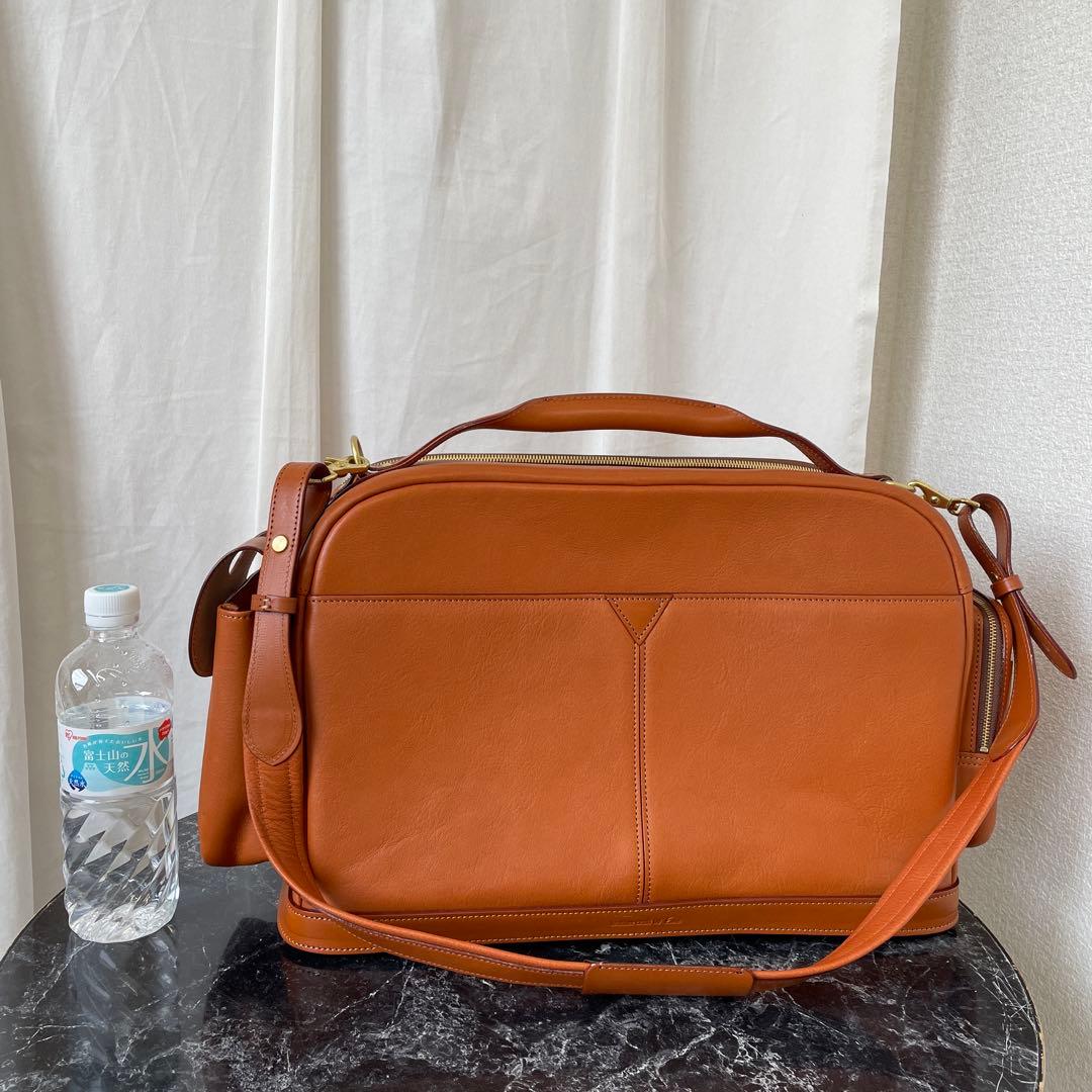 いたがき ボストンバッグ M507S カーフ キャメル 南京錠